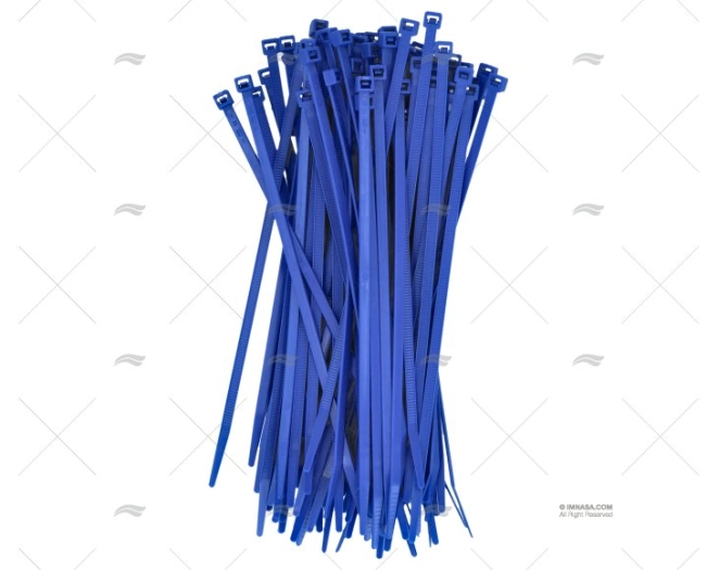 FASCETTA NYLON 4,8x200 BLU 100 PEZZI NORMA