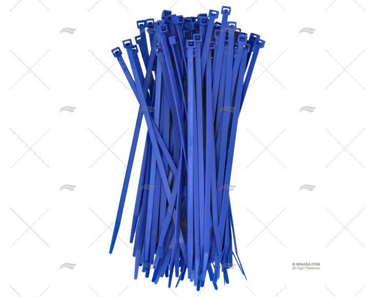 NYLON CABLE-TIE 4,8x200 BLUE 100 UNITS