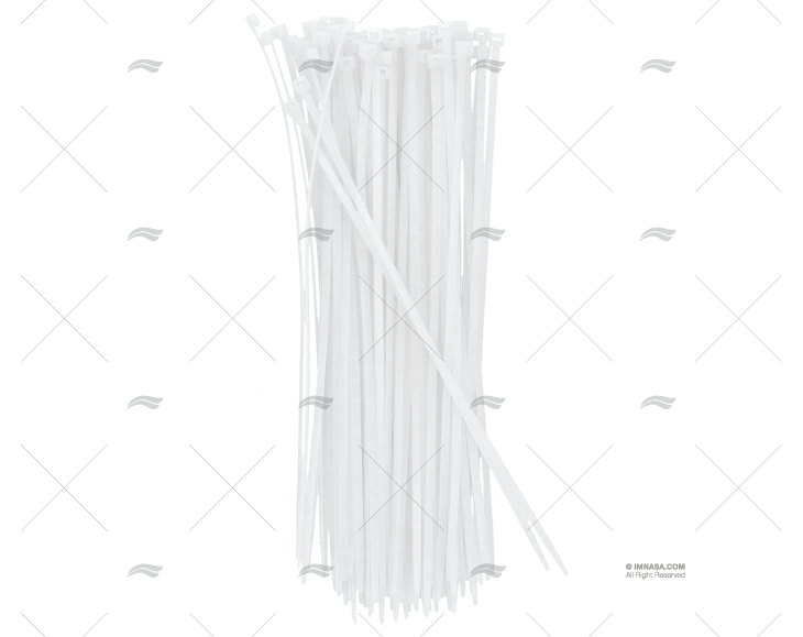 ABRAÇADEIRA NYLON 4,8x290 BRANCA 100 UNIDADES NORMA