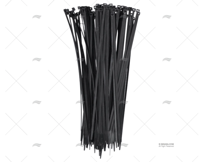 FASCETTA NYLON 4,8x290 NERA 100 UNITÀ NORMA