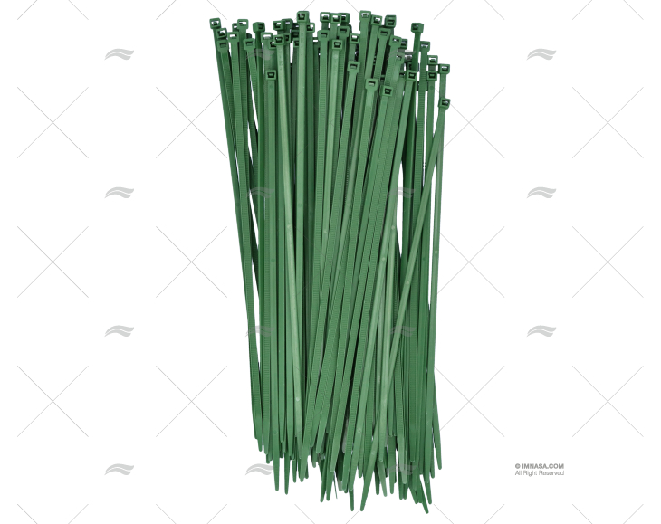 ABRAÇADEIRA NYLON 4,8x290 VERDE 100 UNIDADES NORMA