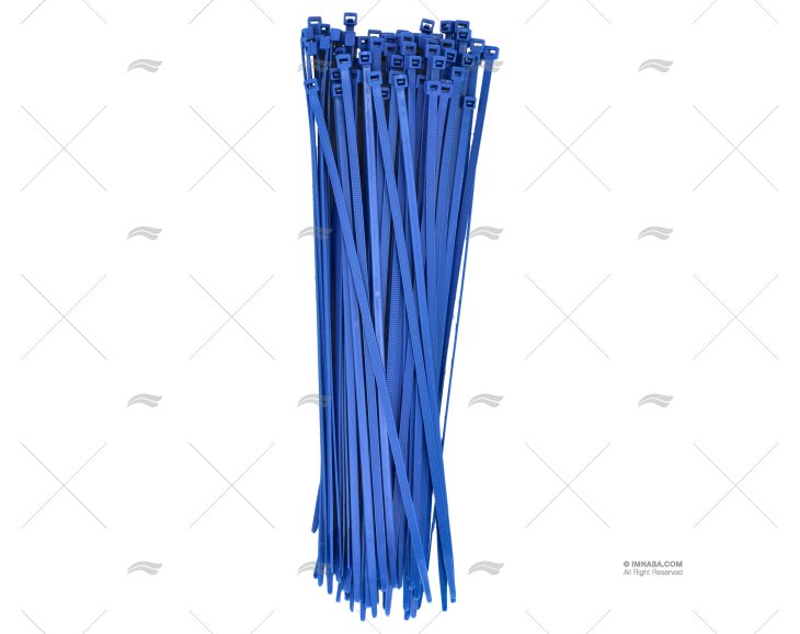 NYLON CABLE-TIE 4,8x290 BLUE 100 UNITS