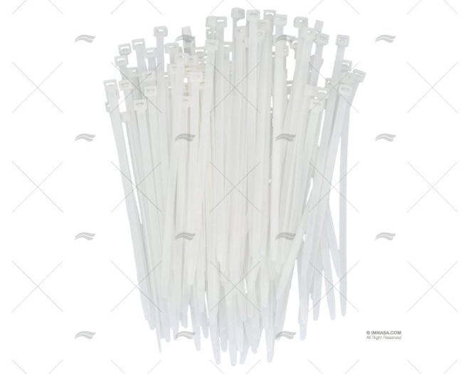 ABRAÇADEIRA NYLON 7,8x240 BRANCA 100 UNIDADES NORMA