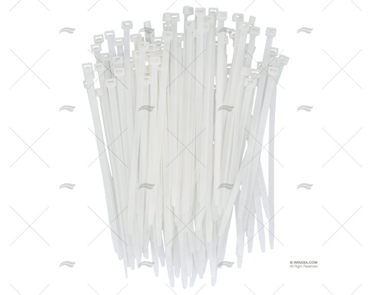 FASCETTA NYLON 7,8x240 BIANCA 100 UNITÀ NORMA