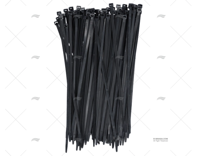 FASCETTA NYLON 7,5x365 NERA 100 UNITÀ NORMA