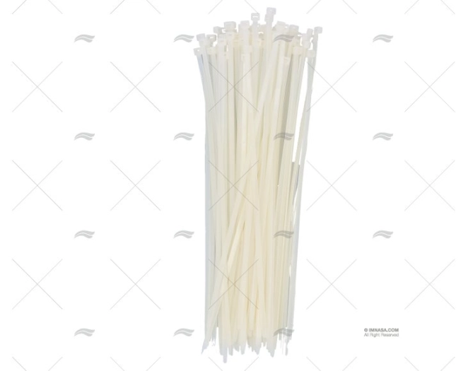 ABRAÇADEIRA NYLON 7,8x450 BRANCA 100 UNIDADES NORMA