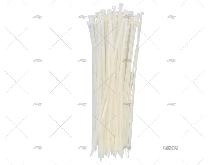 FASCETTA NYLON 7,8x450 BIANCA 100 UNITÀ NORMA