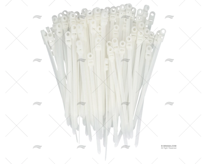 ABRAÇADEIRA NYLON C/OLHAL 7,8x200 BRANCA 100 U. NORMA
