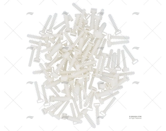 CALÇO FIXADOR ABRAÇADEIRA 8mm BRANCO 100 U. NORMA