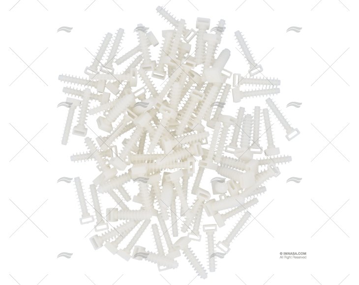 TASSELLO FISSATORE FASCETTA 8mm BIANCO 100 U. NORMA