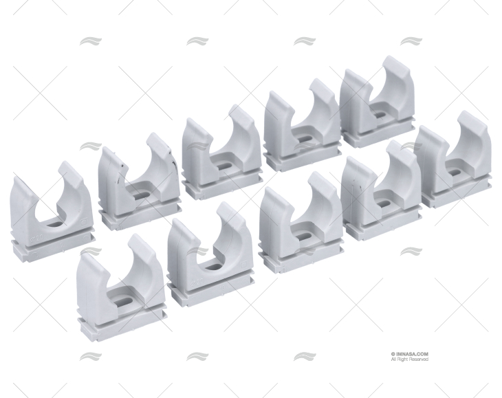 ABRAÇADEIRA CLIP ABERTA TUBO 20mm 10 U. NORMA