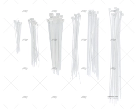 ABRAÇADEIRA KIT BRANCA 6 MEDIDAS (10UxMEDIDA)