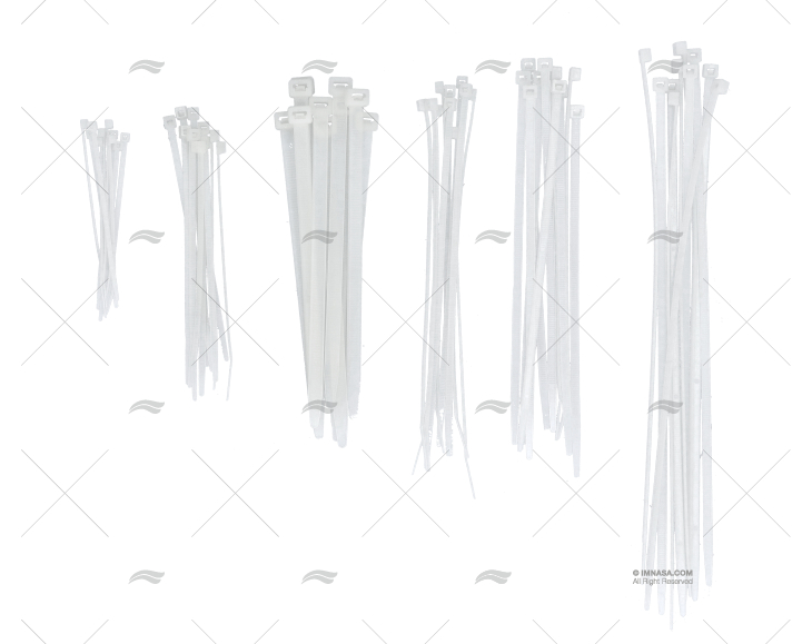 ABRAÇADEIRA KIT BRANCA 6 MEDIDAS (10UxMEDIDA)