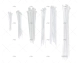 FLANGE KIT BRANCO 6 MEDIDAS (10UxMEDIDA)