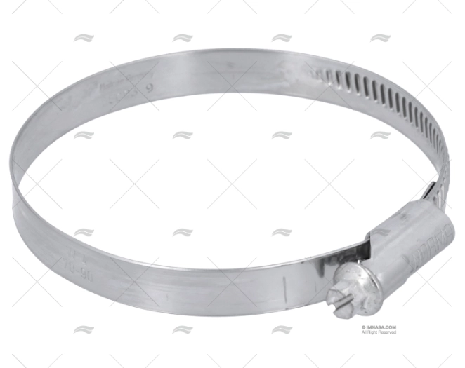 ABRAÇADEIRA INOX W4  70- 90/12 NORMA