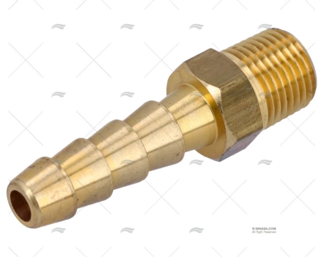 RACCORD ROSCA TUBO LATÃO