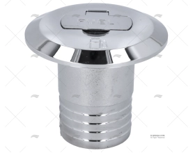 TAPPO CARBURANTE 50mm C/CHIAVE OTTONE CROMATO F. FORESTI SUARDI