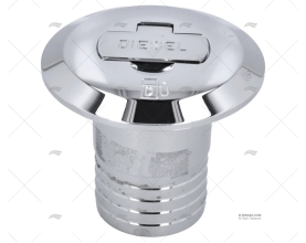 TAMPÃO DIESEL 50mm C/CHAVE LATÃO CROMADO FORESTI SUARDI