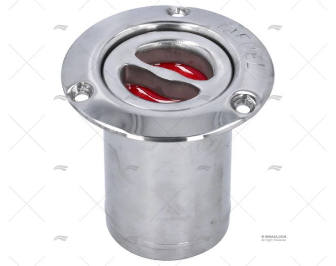 TAMPÃO GÁS 50mm INOX (VERMELHO)