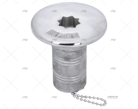TAMPÃO COMBUSTÍVEL 38mm INOX