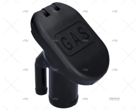 TAMPÃO GASOLINA 38mm PVC PRETO INCLINADO 35ºA PERKO