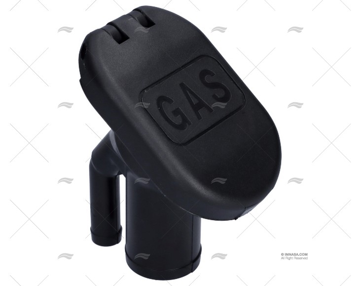 GAS FILL AND TANK VENT INCLINED BLACK
