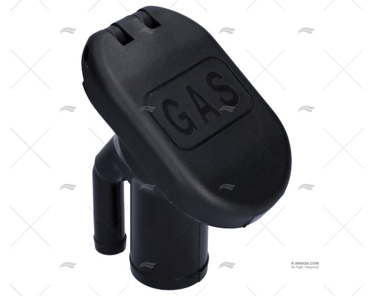TAMPÃO GASOLINA 38mm PVC PRETO INCLINADO 35ºA PERKO