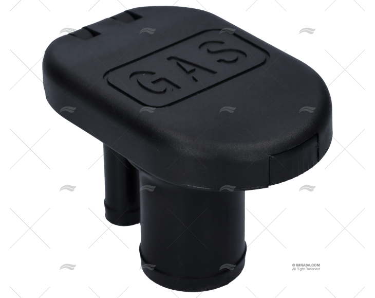 TAPPO GAS 38mm PVC NERO DRITTO PERKO