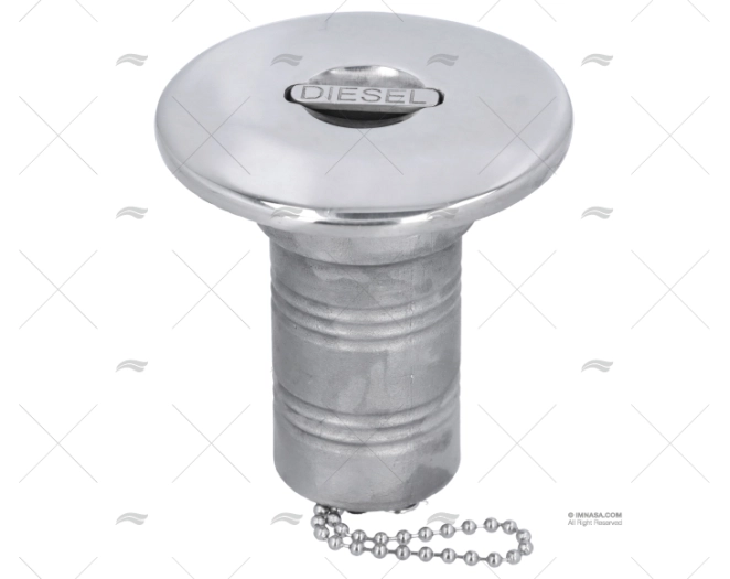 TAMPÃO GASÓLEO 38mm INOX TAMPA 82mm