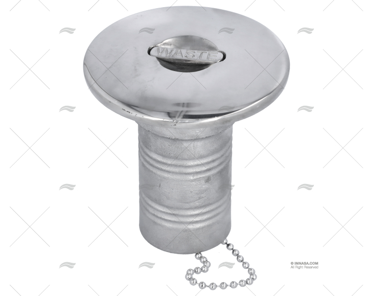 TAPON WASTE 38mm INOX TAPA 82mm