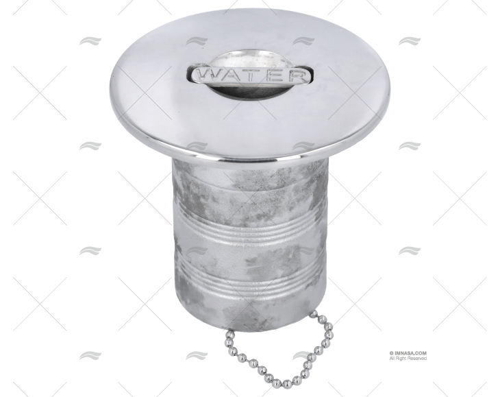 STAINLESS STEEL WATER CAP 50mm