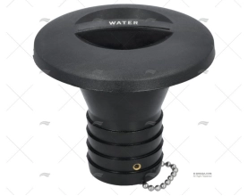 TAMPÃO ÁGUA 38mm PVC PRETO