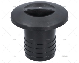 TAPPO GAS 50mm PVC NERO