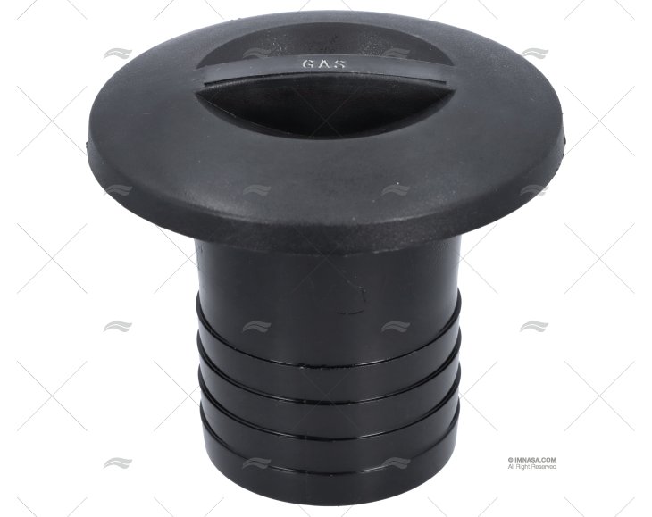 TAMPÃO GÁS 50mm PVC PRETO