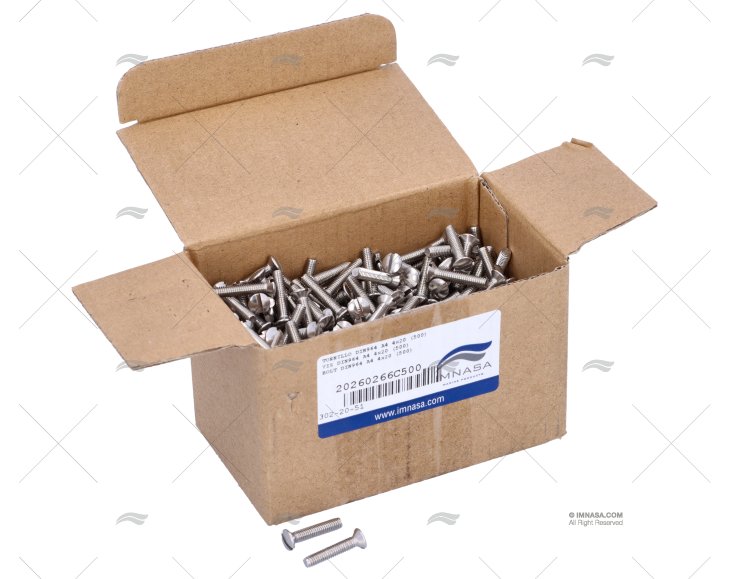 BOLT DIN964 A4 4x20 (500)