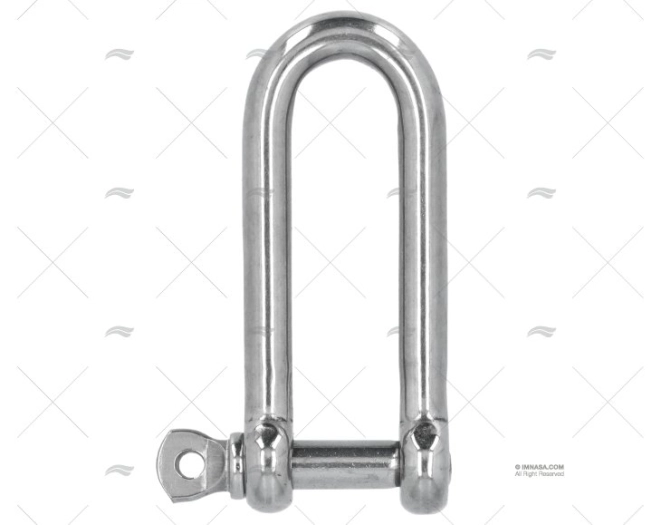 MANILHA RETA LONGA INOX 08mm