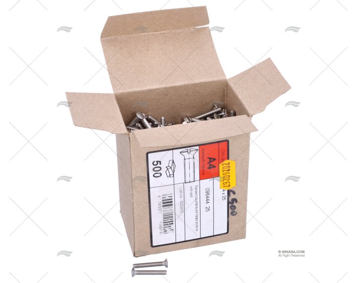TORNILLO DIN964 A4 4x25 (500)