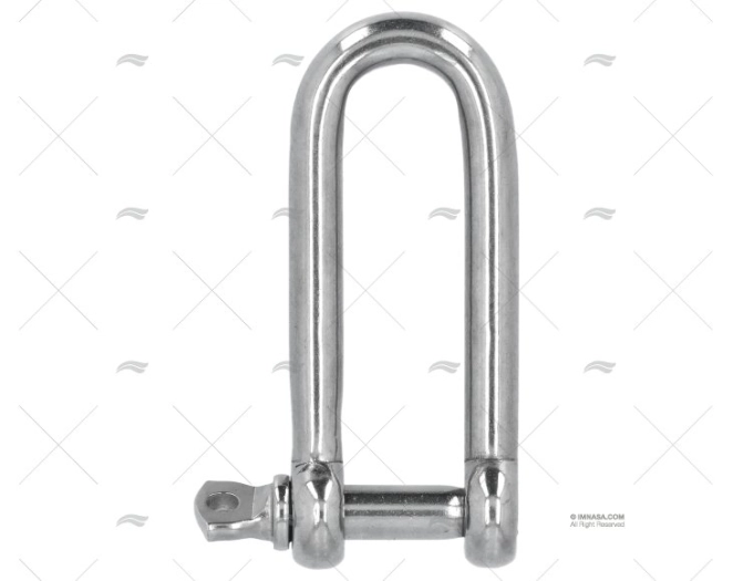 MANILHA RETA LONGA INOX 10mm
