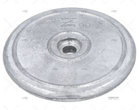 ANODO ZINCO TIMONE  90mm ZINETI