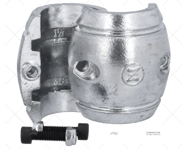 ANODO ZINCO COLLARE  38mm - 1"1/2 ZINETI