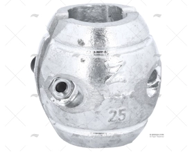 ANODO ZINCO COLLARE  25mm - 1" ZINETI