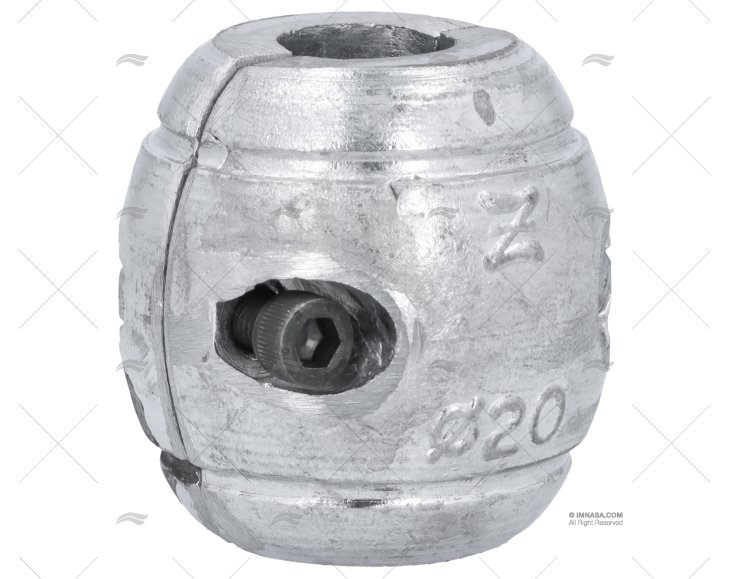 ANODO ZINCO COLLARE  20mm - 6/8" ZINETI
