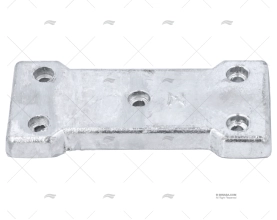 ANODO ZINCO PIASTRA 155 x 70mm ZINETI