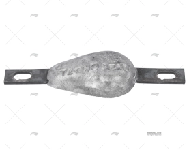 ANODO MAGNESIO PESCE OVALE 120mm 0,25kg TECNOSEAL