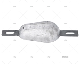 MAGNESIUM ANODE OVAL FISH 140mm 0,53kg TECNOSEAL