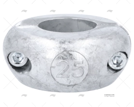 ÂNODO ZINCO ANEL  25mm PLANO