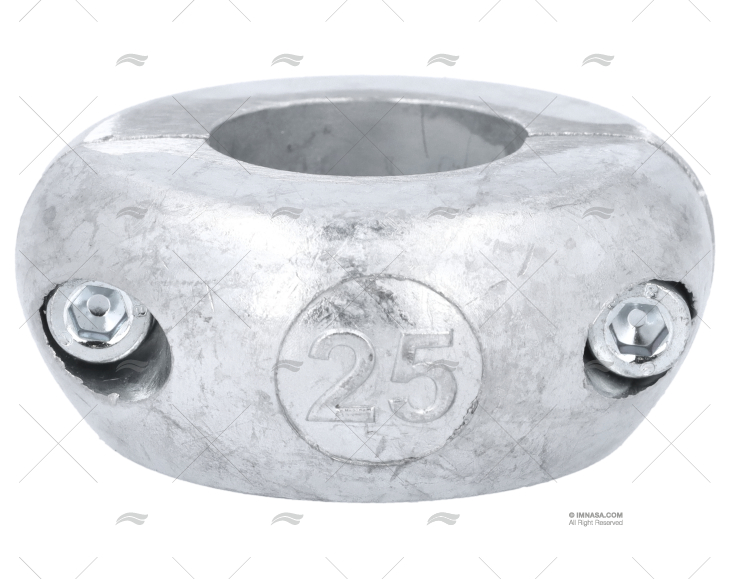 ANODO ZINCO COLLARE  25mm PIATTO