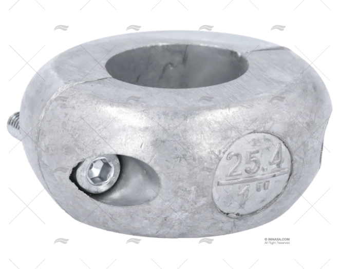 ANODO ZINCO COLLARE   1" PIATTO