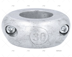 ANODO ZINCO COLLARE  30mm PIATTO