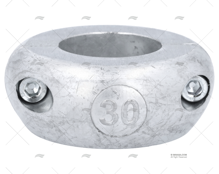 ANODO ZINCO COLLARE  30mm PIATTO